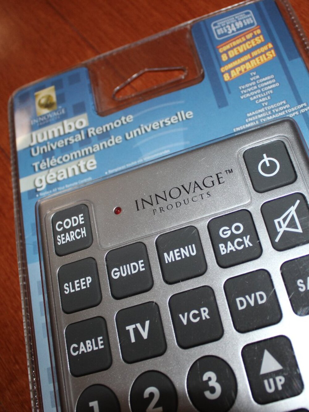 3/$55❤️new Innovage Jumbo Universal Remote Control Large Easy To Read Buttons - Picture 2 of 6